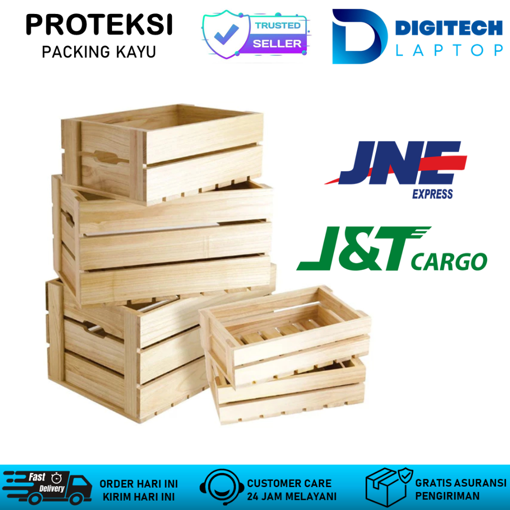 

PACKING KAYU KHUSUS JNE - JNT CARGO UNTUK PEMBELIAN LAPTOP