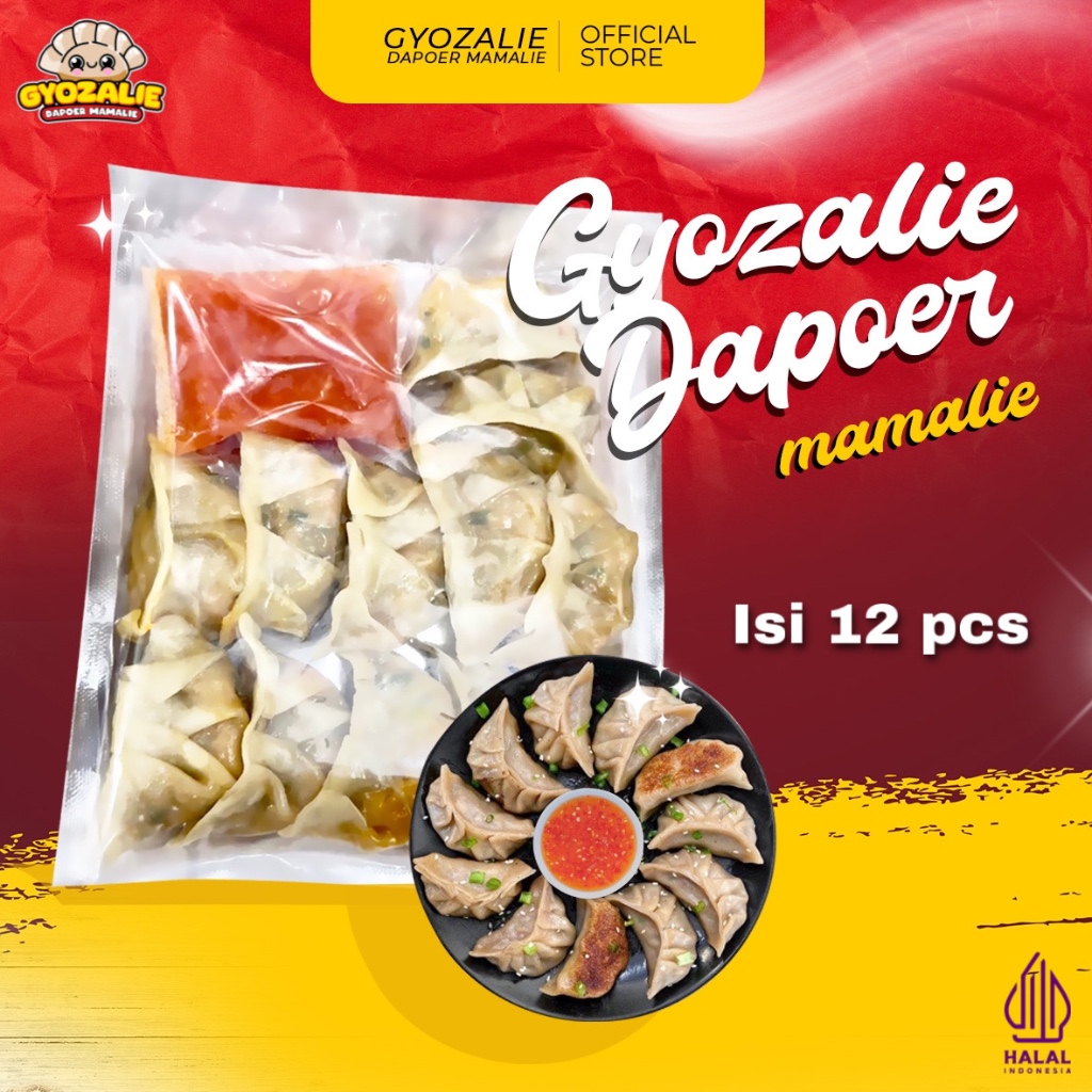 

Gyoza Frozen Isi 12pcs Free Saus || Bahan Premium