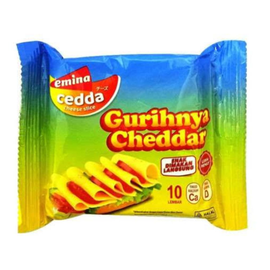 

Keju Cheddar Slice Emina Cheese Slice Cedda Isi 10 Lembar