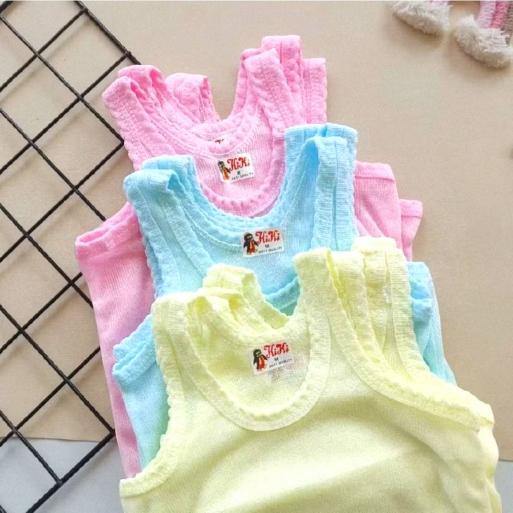 12PCS / 1 LUSIN KAOS DALAM BAYI WARNA KAOS KIKI