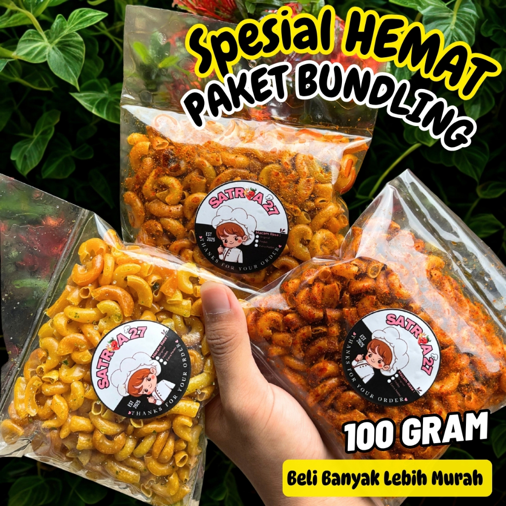 

Makaroni Cikruh Pedas Daun Jeruk Khas Tasikmalaya Paket Hemat Bundling