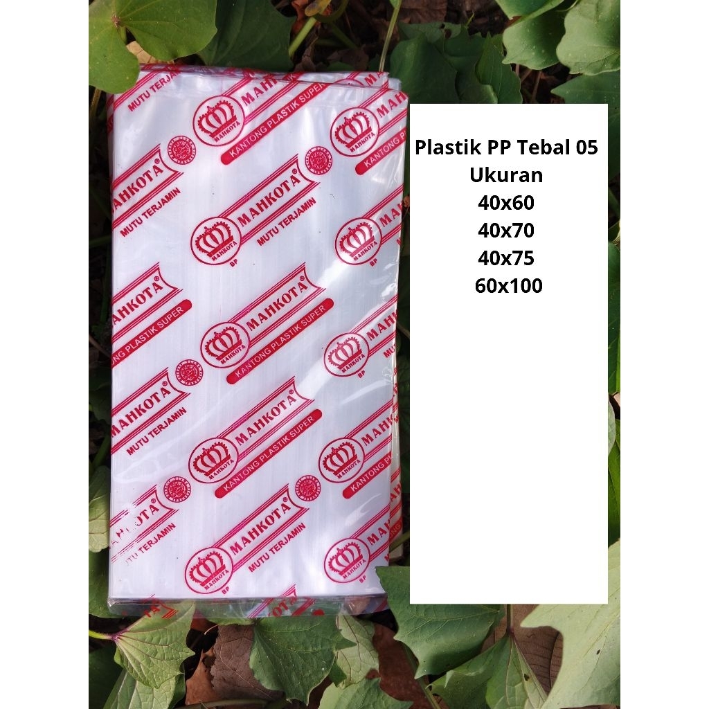 Plastik PP Tebal 05 Ukuran 40x60 40x70 40x75 60x100