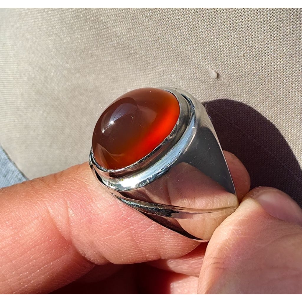 Natural Chalcedony Red Obi Nucleus bukan bacan giok safir ruby opal H001