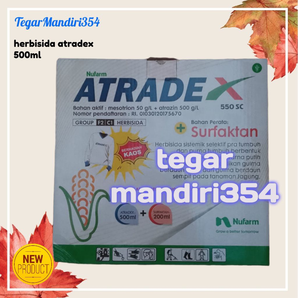 Herbisida atradex 500ml atradek obat gulma bonus kaos atradex 500ml