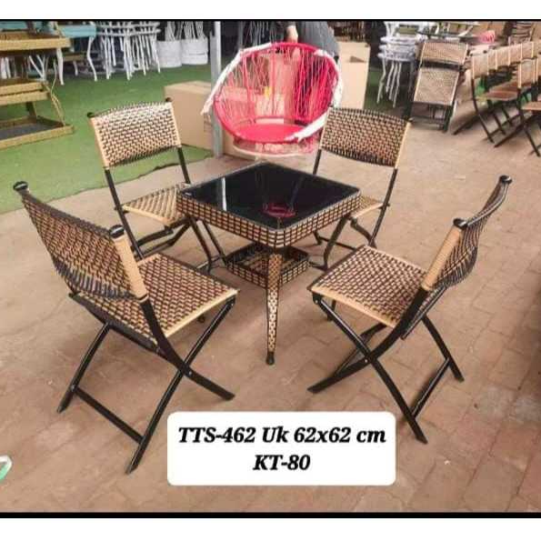 Meja Teras Minimalis /Meja Teras 4 Kursi+ Meja