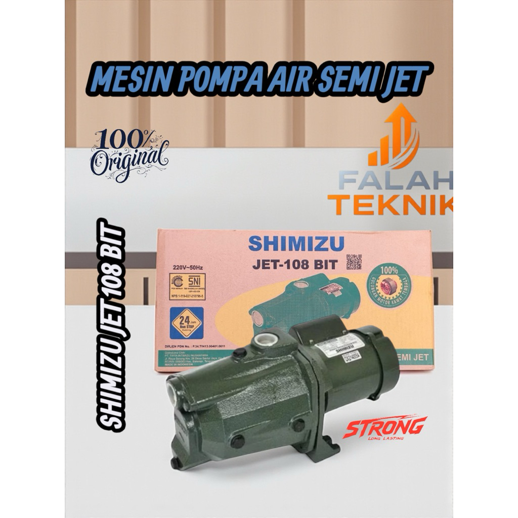 Mesin Pompa Air Semi Jet Pump SHIMIZU JET 108 bit
