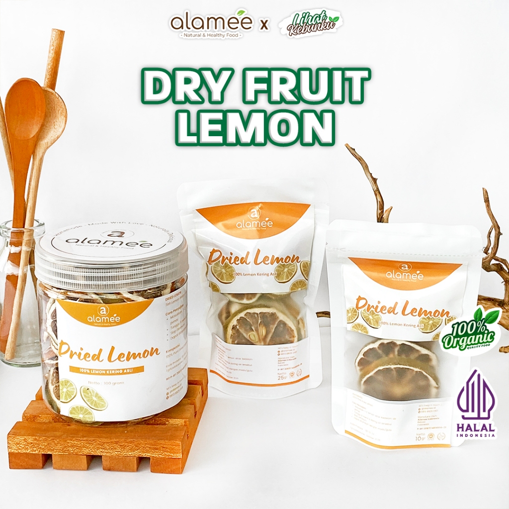 

ALAMEE Lemon Kering Dried Slice Tea Teh Herbal Iris Organik Minuman Herbal LIHAT KEBUNKU