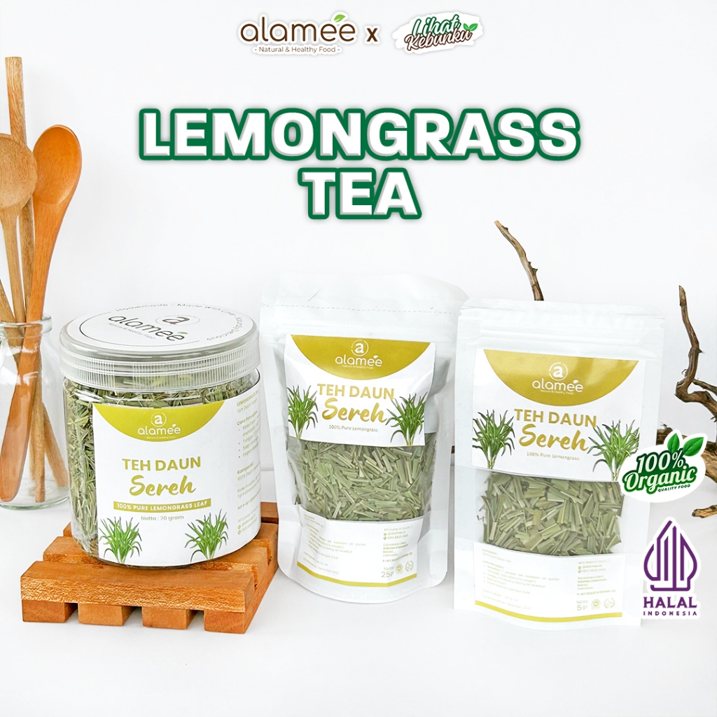

ALAMEE Teh Daun Sereh Lemongrass Leaf Tea Organik Kering Dried LIHAT KEBUNKU