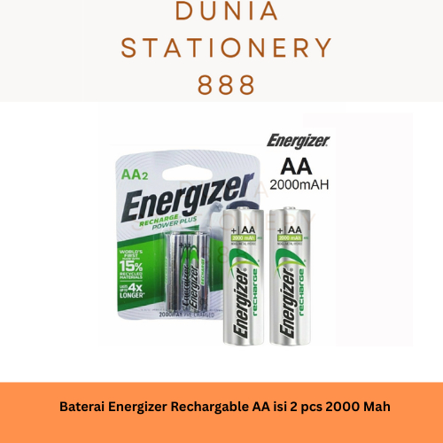 Batre / Batere / Baterai /Battery Cas AA 2000mAh Energizer Rechargable