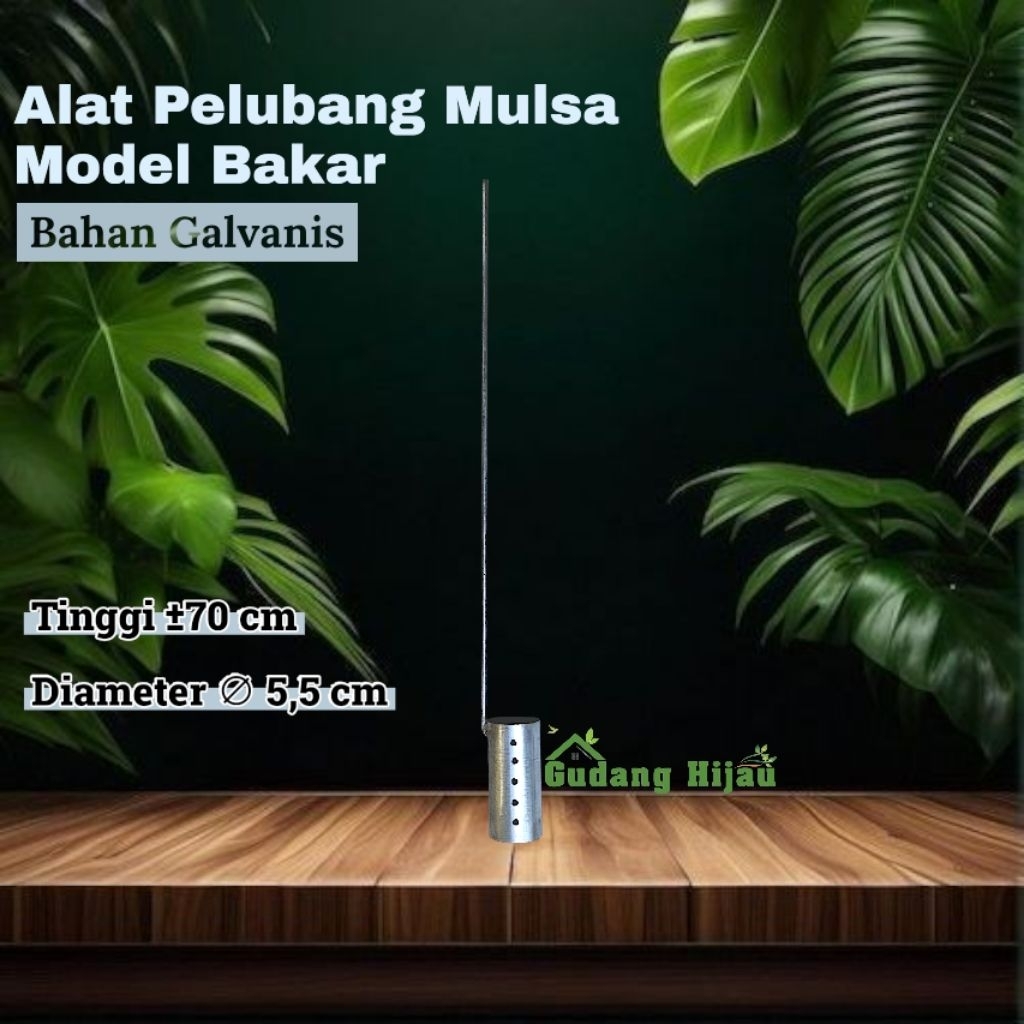 pelubang mulsa model bakar diameter lubang 5,5cm plong alat pelubang plastik mulsa model bakar