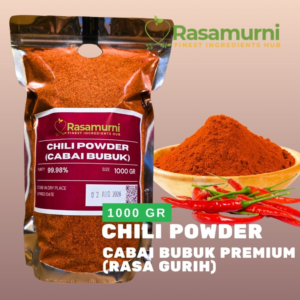 

PREMIUM CHILI POWDER (CABAI BUBUK - RASA GURIH) 1000 GR