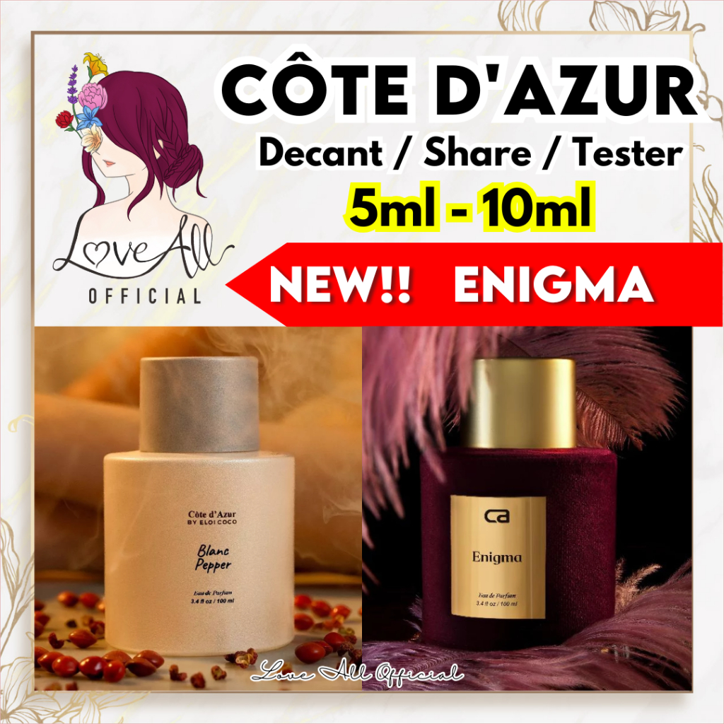COTE D'AZUR 5ml - 10ml ALL VARIANT ❤️ Decant Share in Bottle Tester Eloi Coco Love All Official Enig