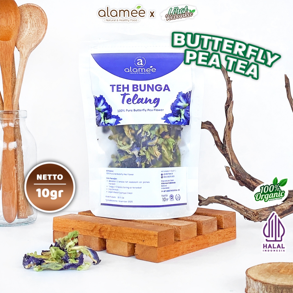 

Teh Bunga Telang Kering Butterfly Pea Tea Herbal Organik Alami 10 Gr LIHAT KEBUNKU