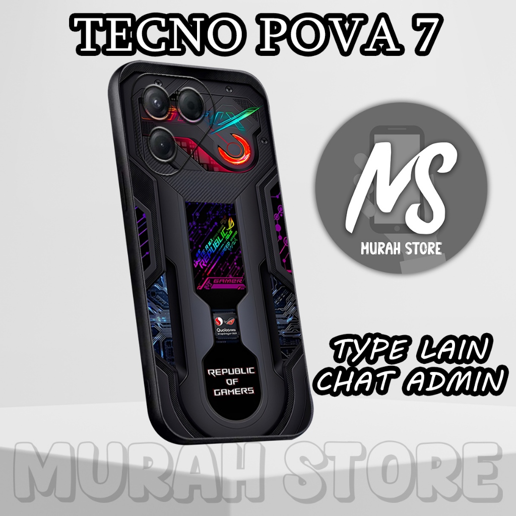 Softcase Karet TECNO POVA 7/MS18/Motif ANIME/Case Hp TECNO POVA 7/Silikon TECNO POVA 7