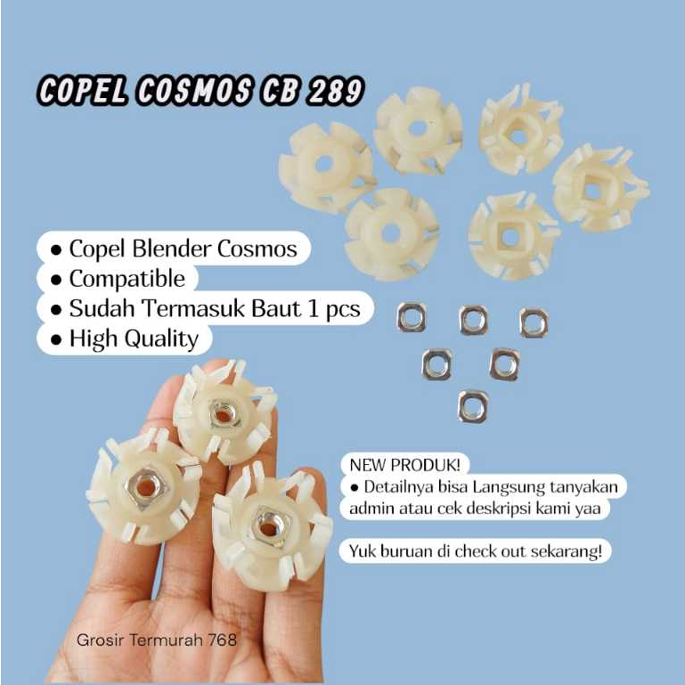 Gear Plastik Kopel Blender Cosmos Original Tipe CB Gigi Upper Mounting Blender Cosmos