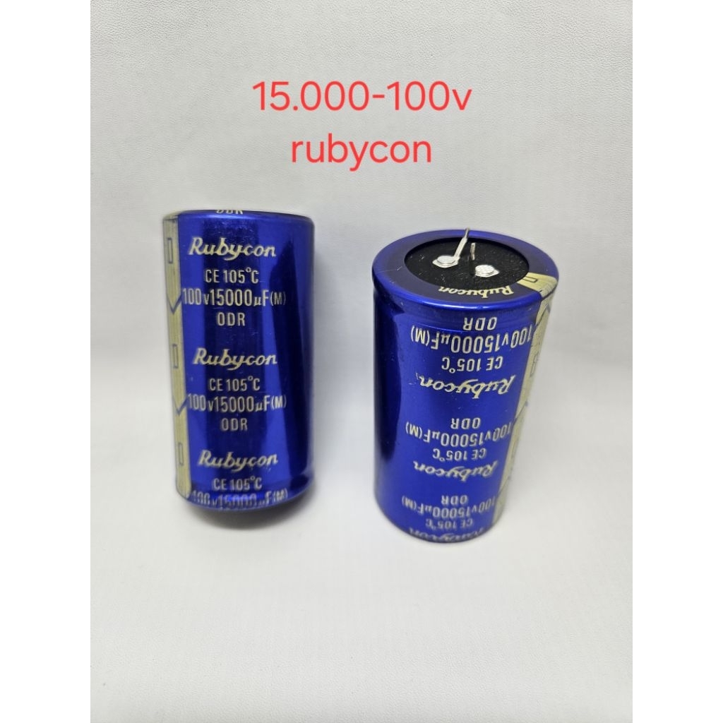 elco rubycon 15000/100v 15000uf 100v kapasitor 15.000-100v capasitor audio