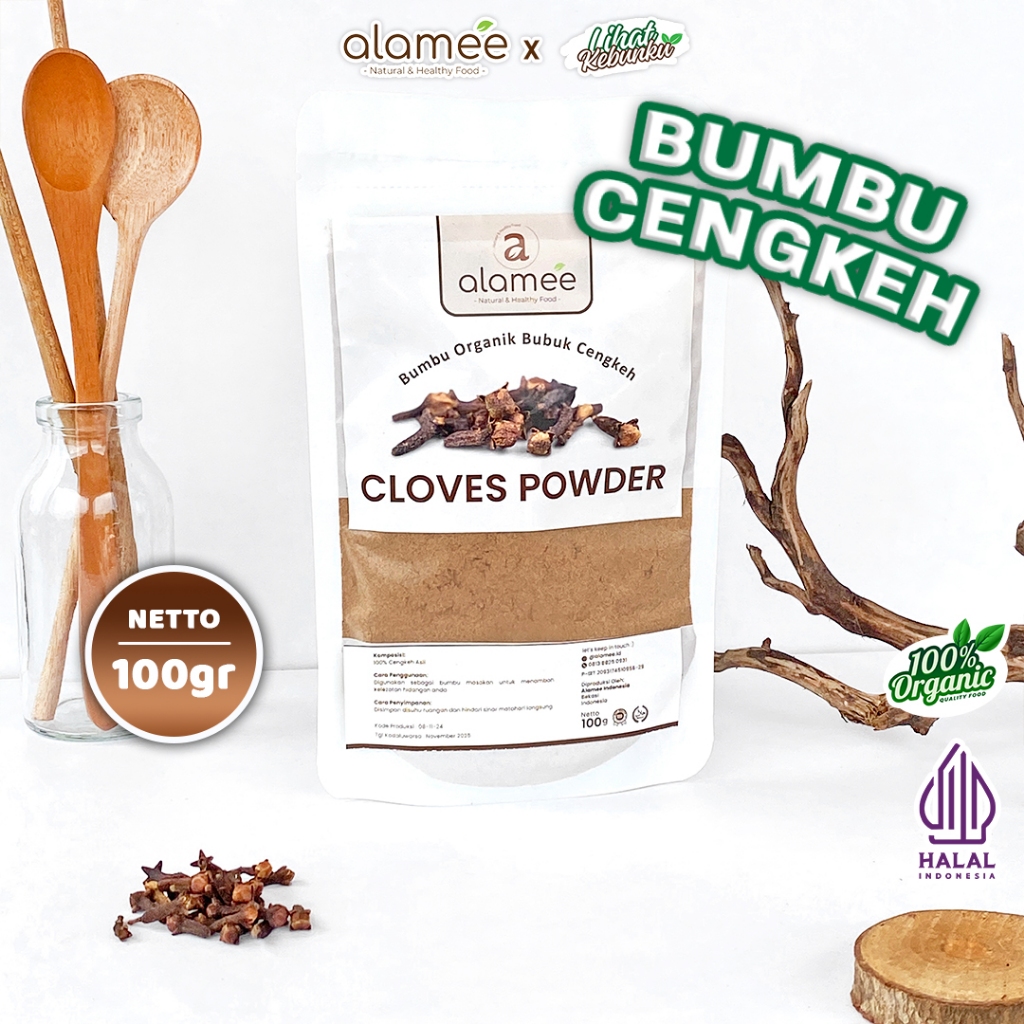 

ALAMEE Cengkeh Bubuk Clove Powder Ground Spice Murni Asli Bumbu Organik 100g LIHAT KEBUNKU