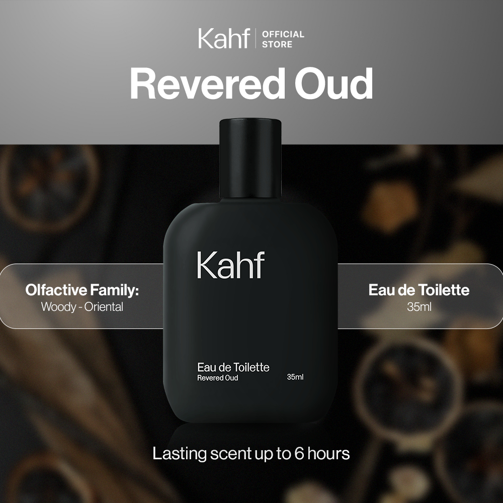 Kahf Revered Oud Eau De Toilette 35 ml Long-Lasting Fragrance (EDT) - Perfume Scent Inspired by Natu
