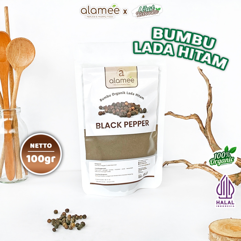 

ALAMEE Blackpepper Powder Lada Hitam Bubuk Black Pepper Bumbu Dapur Instan LIHAT KEBUNKU