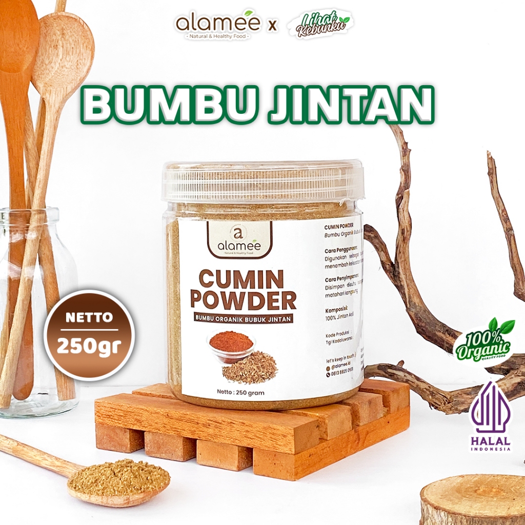 

ALAMEE Jintan Bubuk Tanpa Campuran Cumin Powder Bumbu Dapur Instan Jinten Ground 250gr LIHAT KEBUNKU
