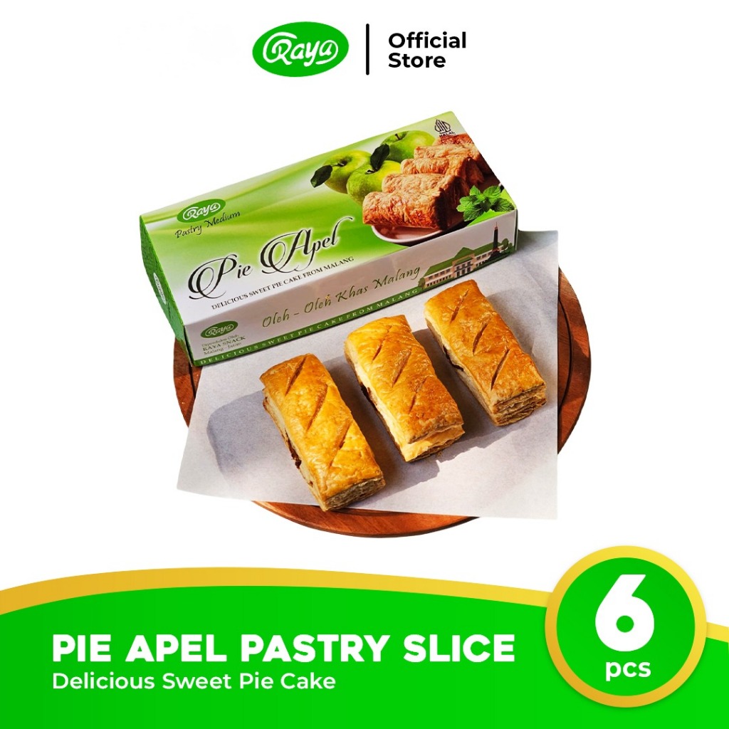 

Raya Apple Pie – Pai Apel Pastry Slice Isi 6 | Bahan Premium | Kue Cake Lezat Oleh-Oleh Khas Malang