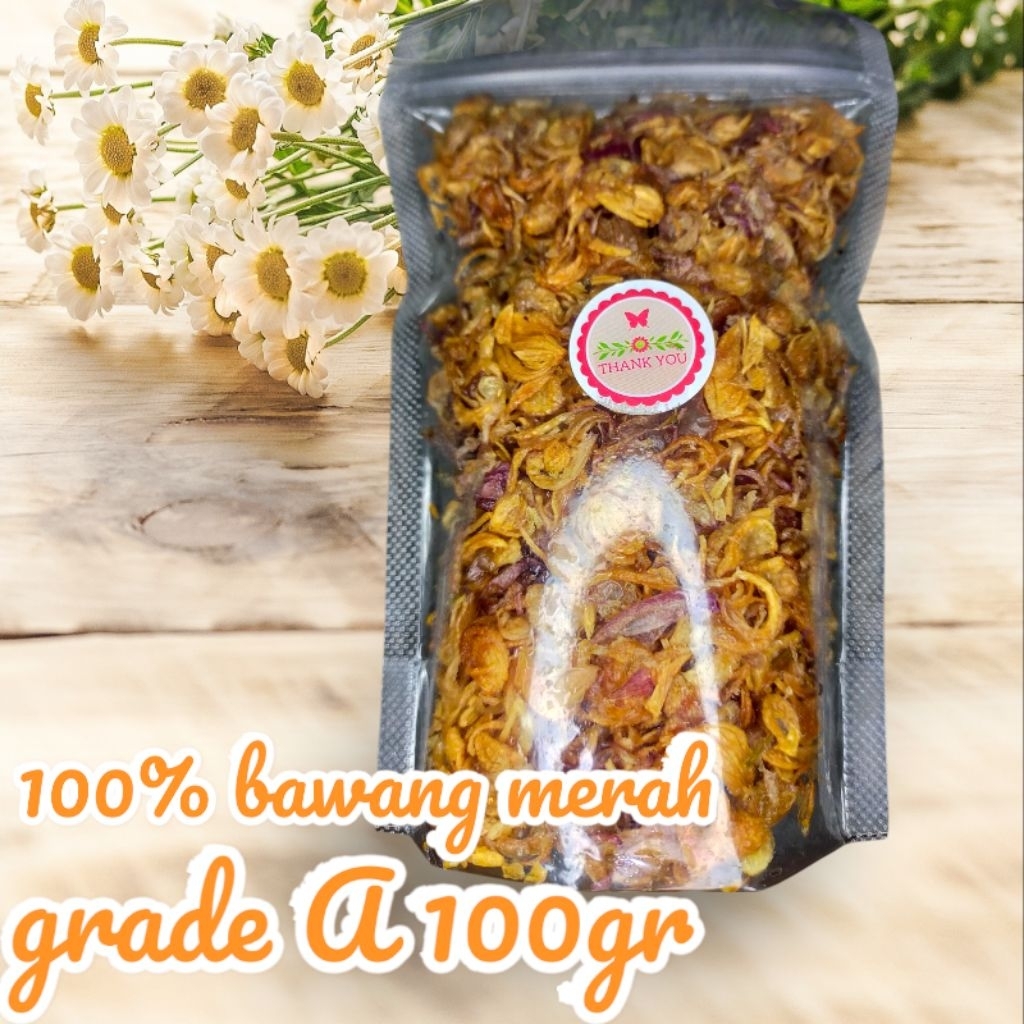 

No 1. Bawang goreng GRADE A sedap gurih, kemasan pouch. asli tanpa ada campuran UBI