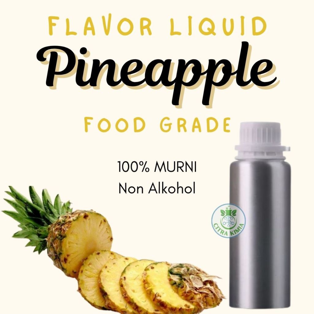 Flavor Liquid Pineapple Food Grade 100gr - Essence Oil Flavour Nanas Perisa Makanan Minuman Vapor