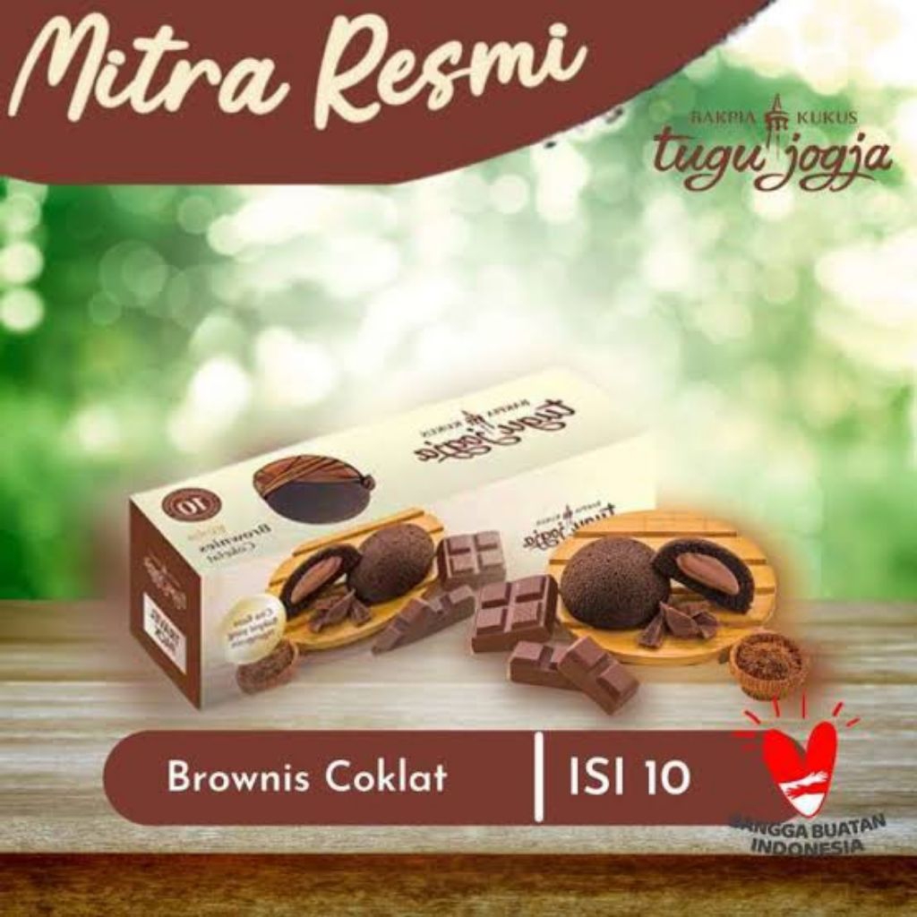 

Bakpia Kukus Tugu Jogja Rasa Brownies Cokelat isi 10