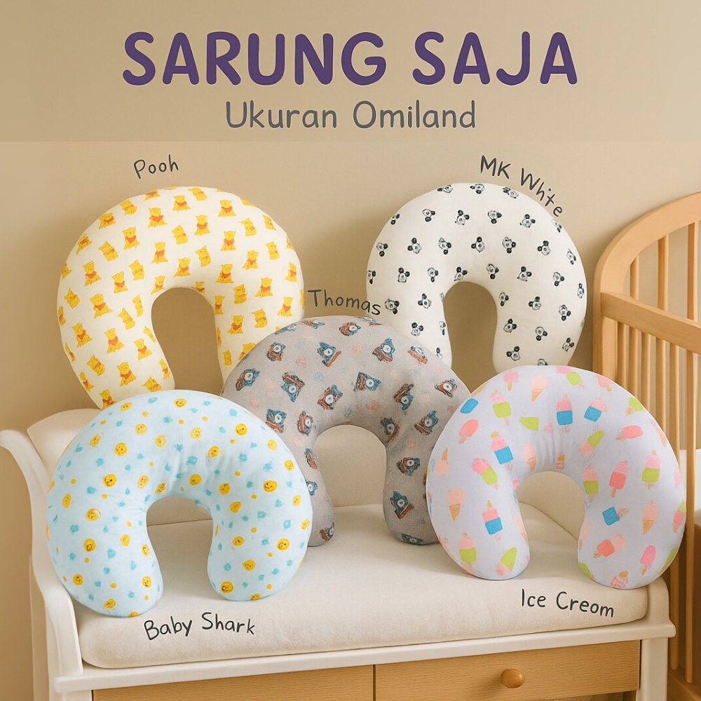 Sarung Bantal Menyusui Omiland sarung saja tanpa isian Bansui bungkus bantal menyusui