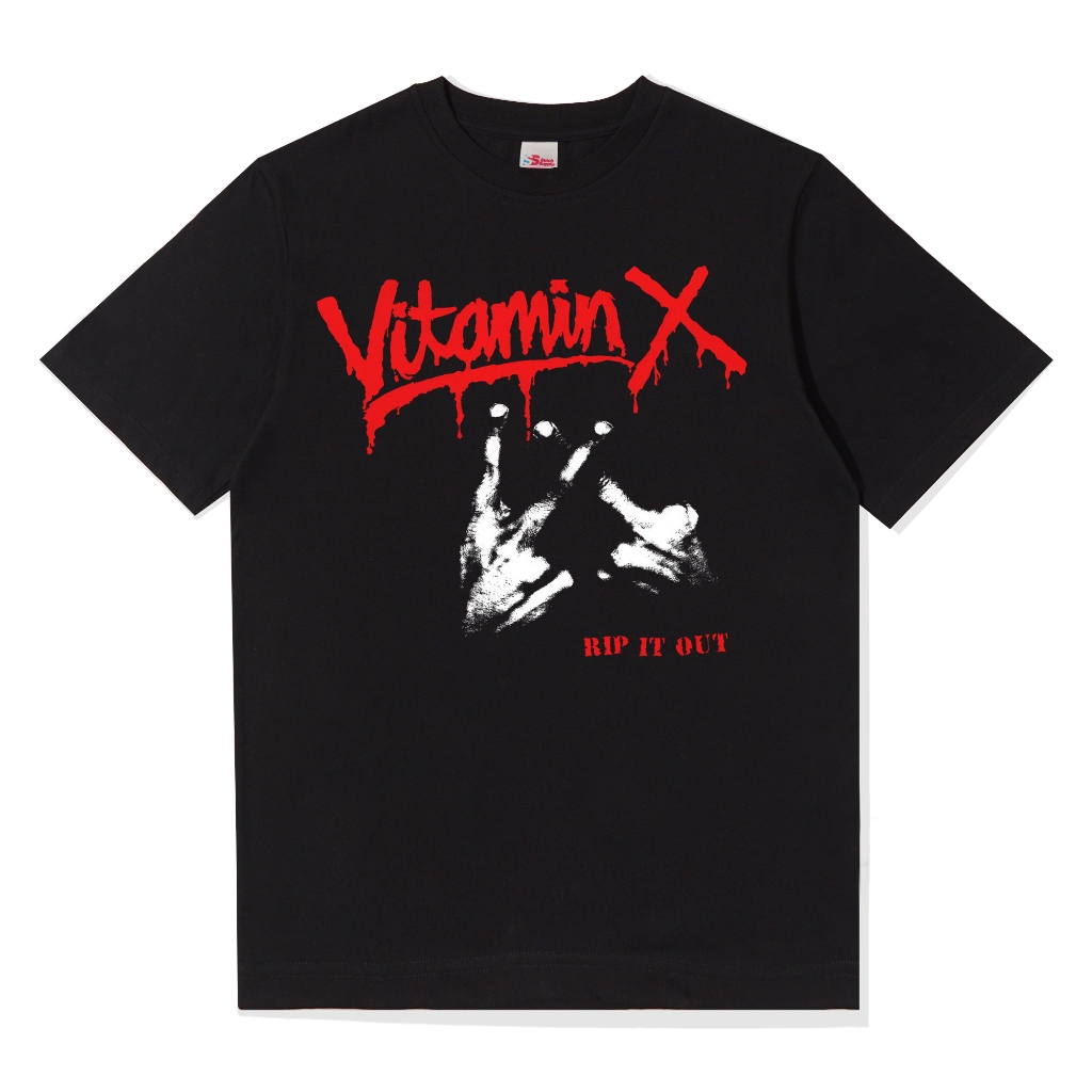 Kaos Band Vitamin X Bootleg Premium Cotton Combed 16s