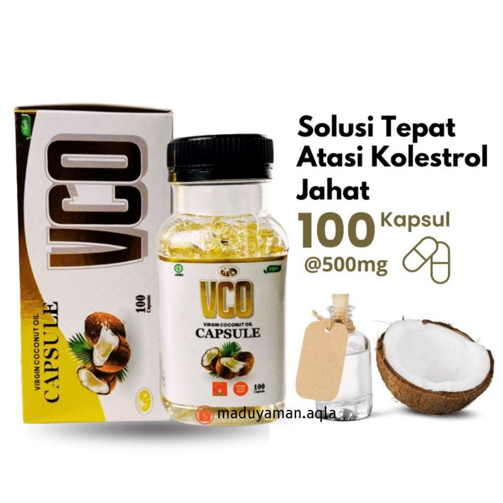 

MINYAK KELAPA KAPSUL MURNI VCO MINYAK KELAPA MURNI KAPSUL VIRGIN COCONUT OIL CAPSULE OBAT HERBAL
