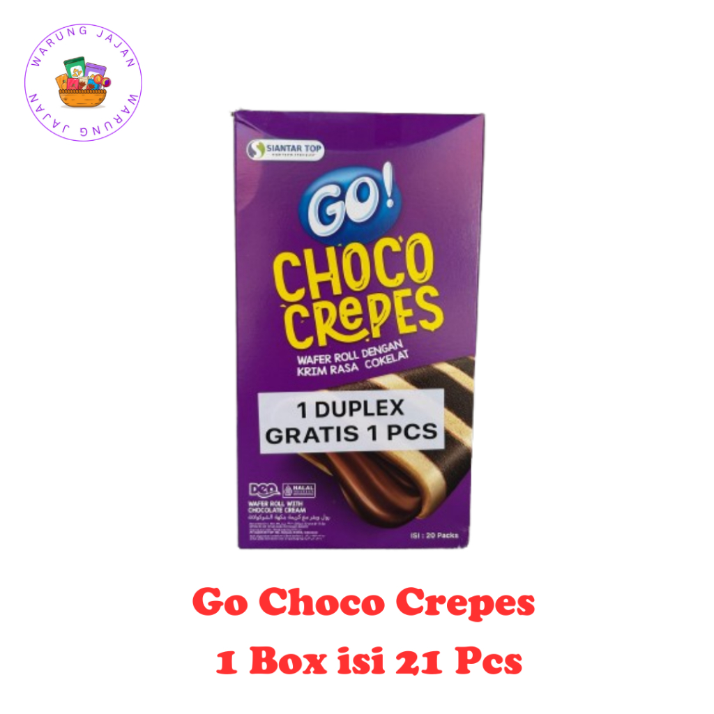 

Go Choco Crepes 1 Box isi 21 Pcs - Siantar Top