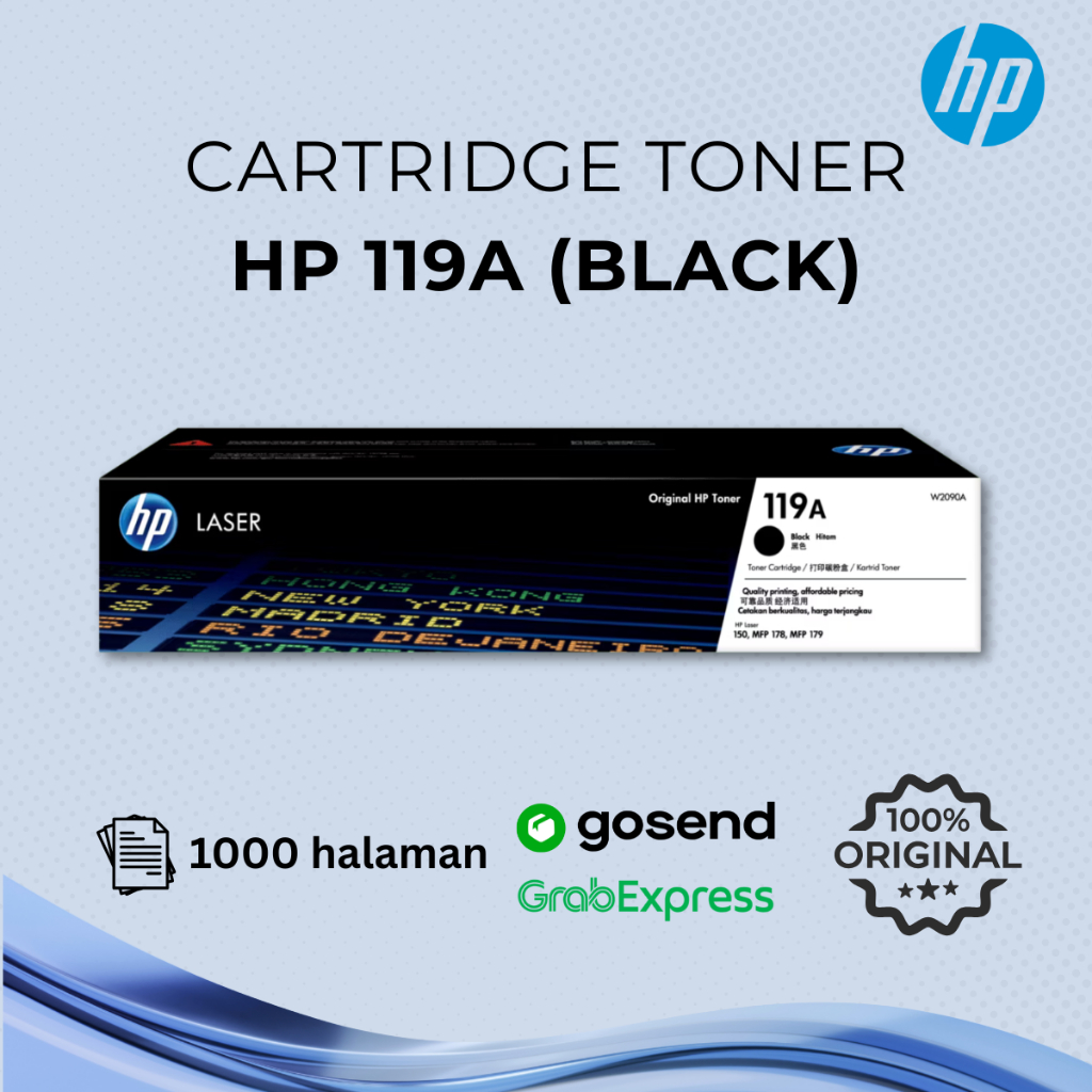 TONER CARTRIDGE HP 119A BLACK ORIGINAL