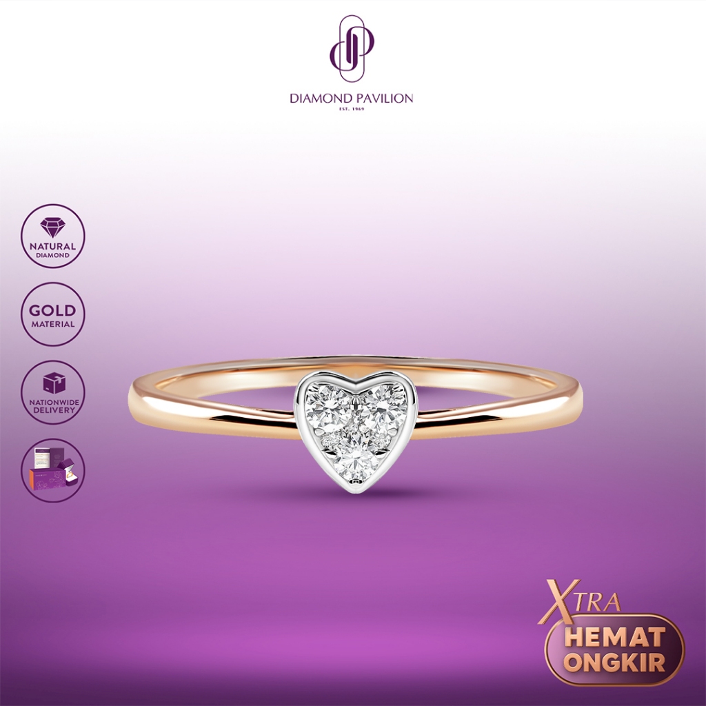 Diamond Pavilion Cincin Emas Batu Berlian Calyta Ring