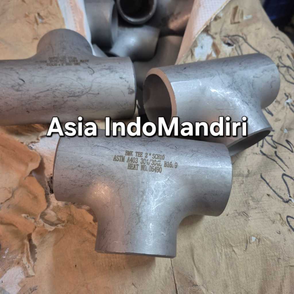 Tee Las SCH 10 Stainless SS 304 1" inch SCH10 SS304