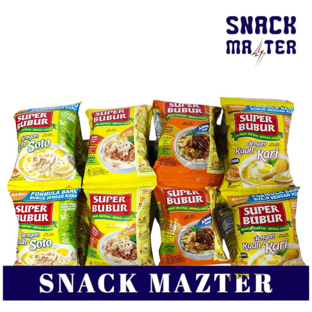 

Super Bubur Instan Lezat RENCENG - Netto 45 gr isi 5 bks
