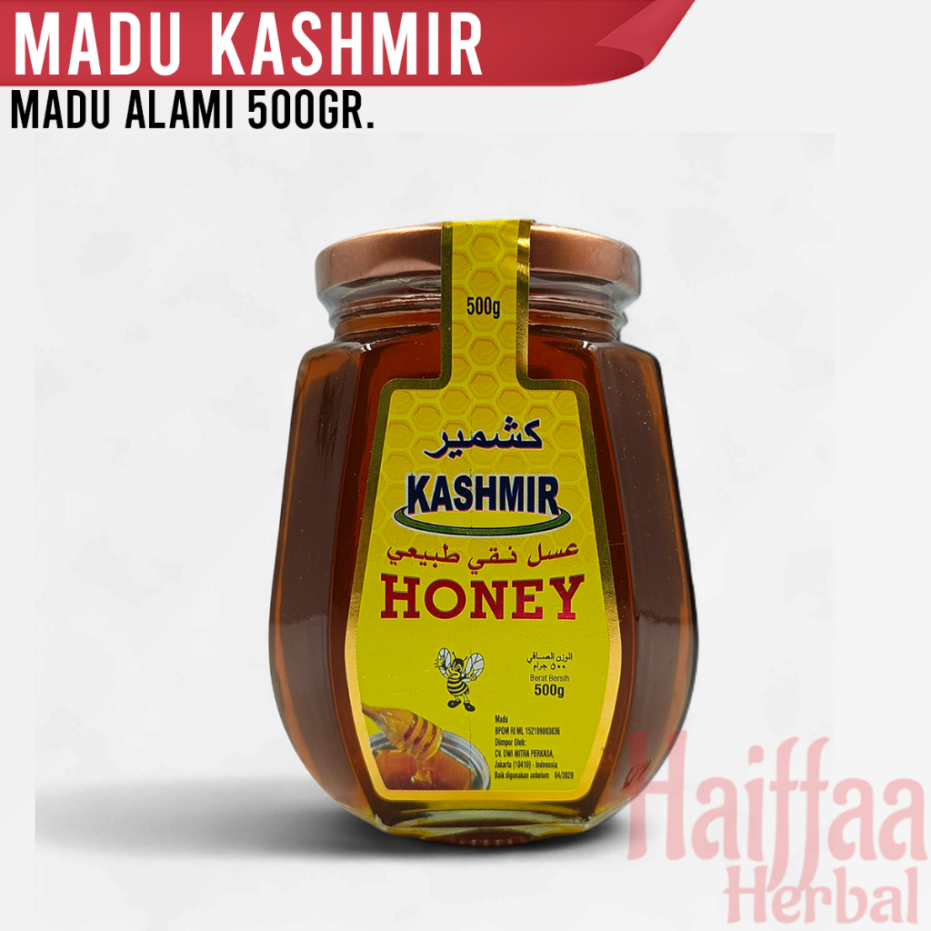 

Madu Murni Kashmir 500gr Natural Honey Bunga Peggunungan Himalaya Alami BPOM HALAL