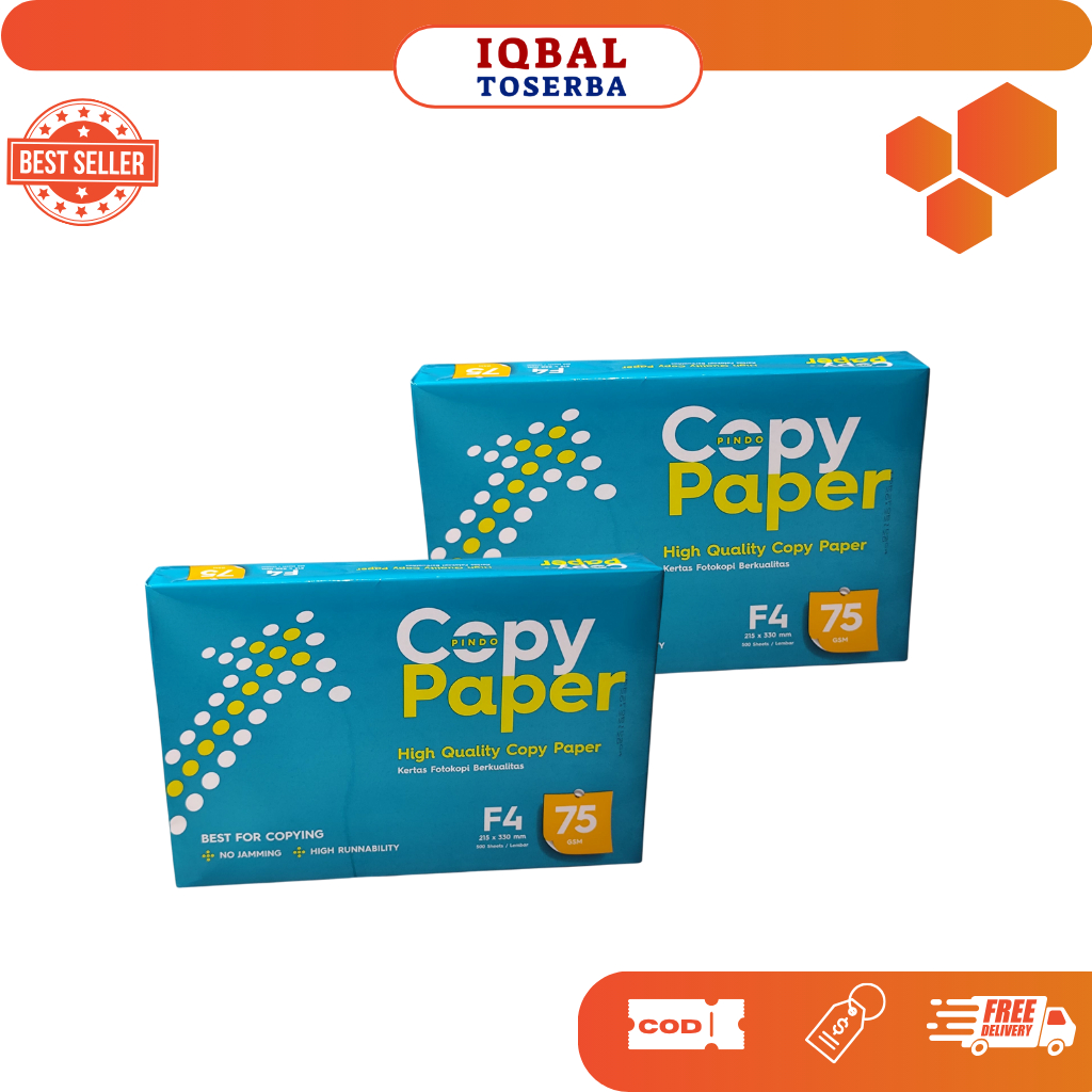 

COPY PAPER HVS F4 75Gsm 1 Rim / (Isi 500 lembar)