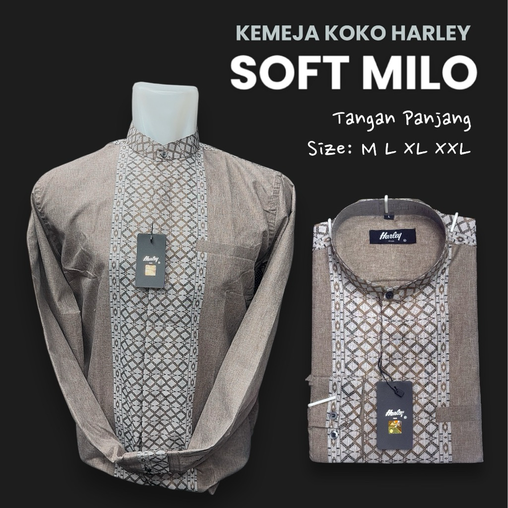 Kemko Koko HARLEY 2025 – Soft Milo – Tangan Panjang – Katun Import Premium