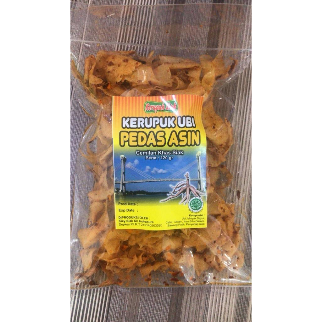 

Keripik Ubi Pedas Gurih Asin/Manis/Rawit