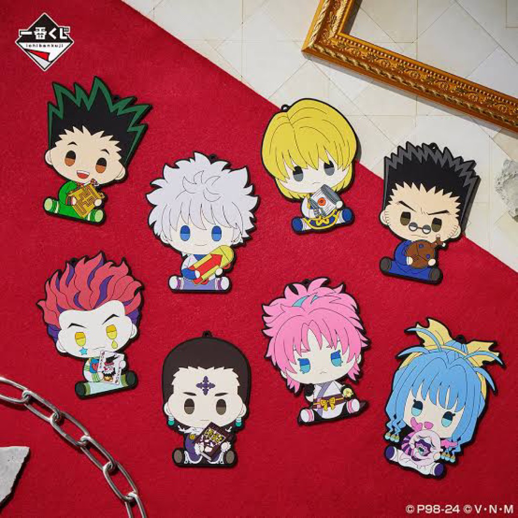 hunter x hunter prize F ichiban kuji coaster rubber hunter x hunter bandai original hxh tatakan gela