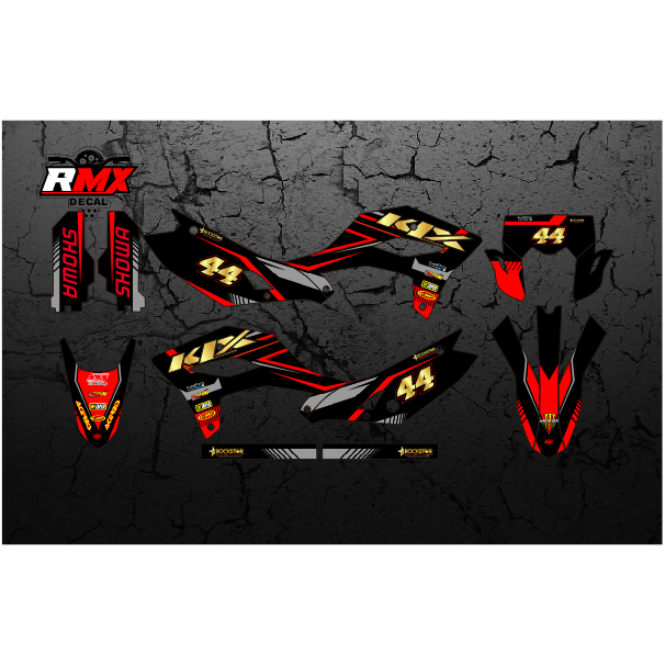 DECAL KLX 230 SM 2024 FULLBODY (011) DEKAL STIKER KLX 230 R S SE 2025 2026 HITAM HIJAU, MERAH, KUNIN