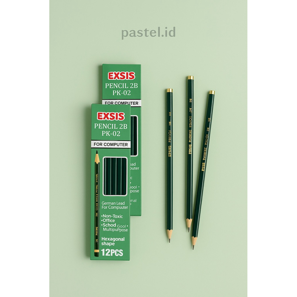 

PENSIL EXSIS 2B HIJAU ECER PER PCS PENSIL ALAT TULIS SEKOLAH MURAH