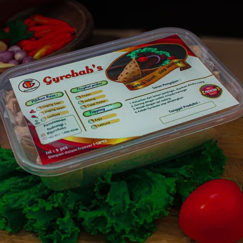 

GYROBABS (PREMIUM KEBAB FROZEN FOOD ISI 5 PCS)