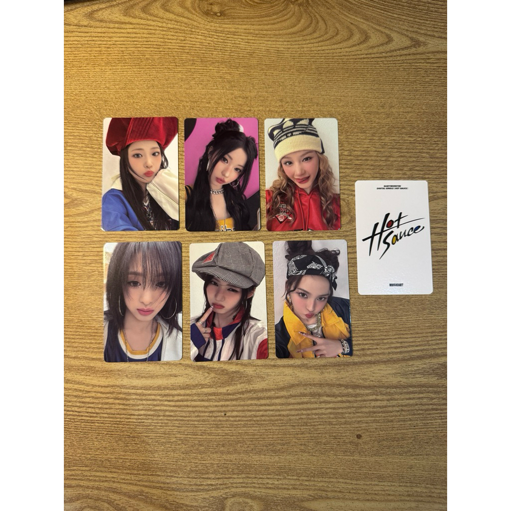 BABYMONSTER HOT SAUCE LUCKY DRAW MUSICART PHOTOCARD