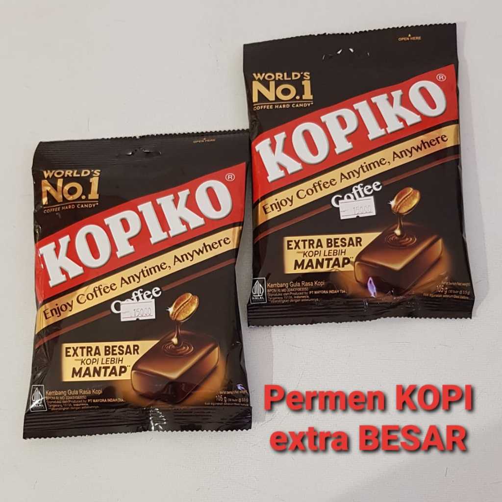 

Permen KOPIKO 105 gr isi 30 BUTIR / Permen Kopiko Extra Besar 105 gr / Coffee Candy