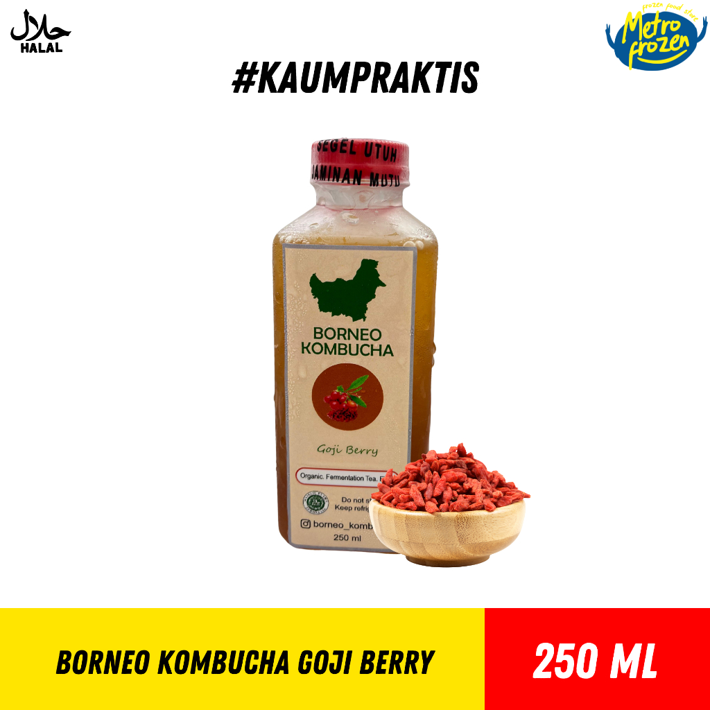 

BORNEO Kombucha All Varian 250ml //kombucha buah naga //kombucha goji berry //kombucha jahe madu //kombucha kunyit madu //kombucha teh hijau //kombucha teh hitam