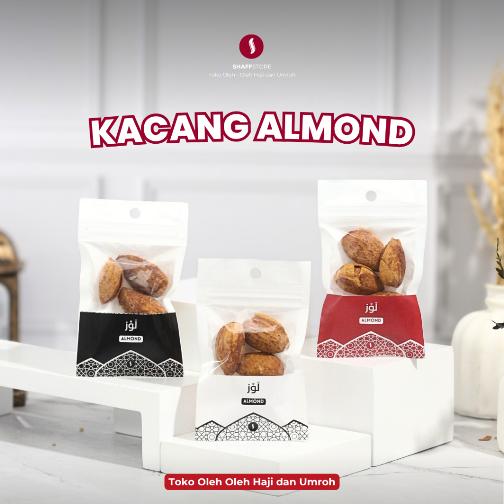 

Kacang Almond Panggang Rasa Susu Roasted Almond Milk isian untuk paket oleh oleh Umroh