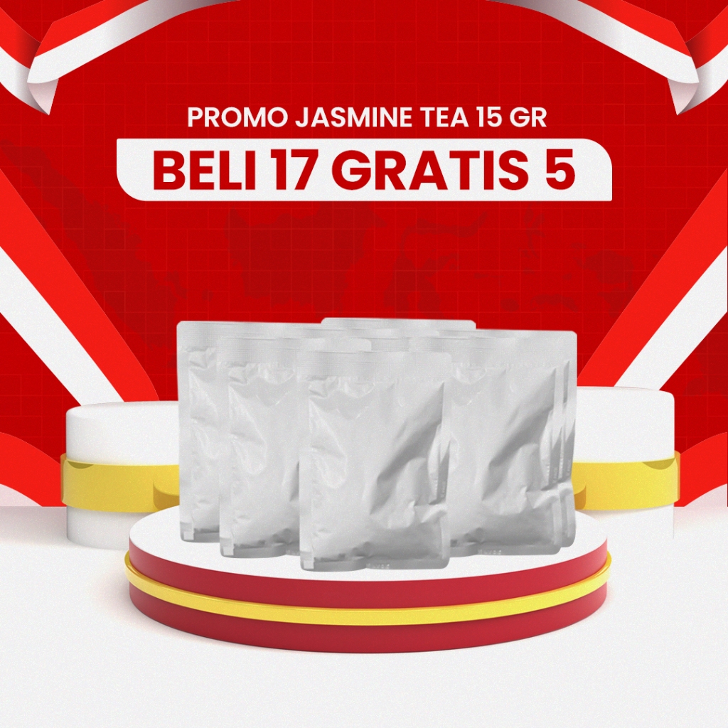 

Promo Khusus Agustus Jasmine Tea Beli 17 Free 5