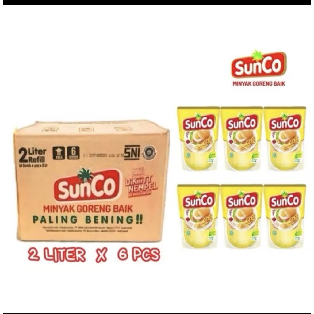 

Minyak goreng sunco 2Liter Refill kartonan
